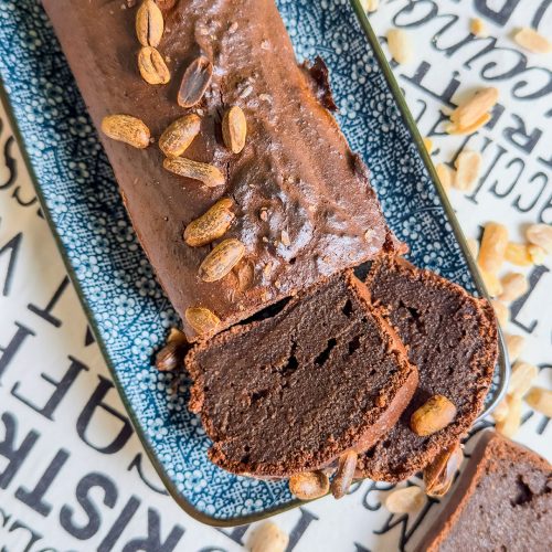 recette helathy-Cake au riz, chocolat et cacahuète