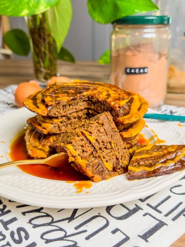 recette healthy-Pancake à la courge et au chocolat