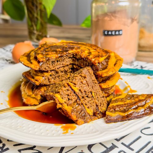 recette healthy-Pancake à la courge et au chocolat