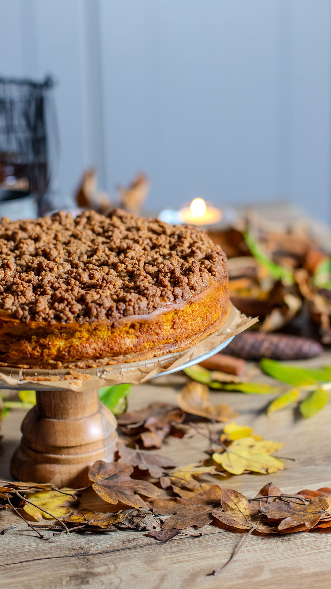 recette healthy - Cheesecake au potimarron et crumble aux noisettes