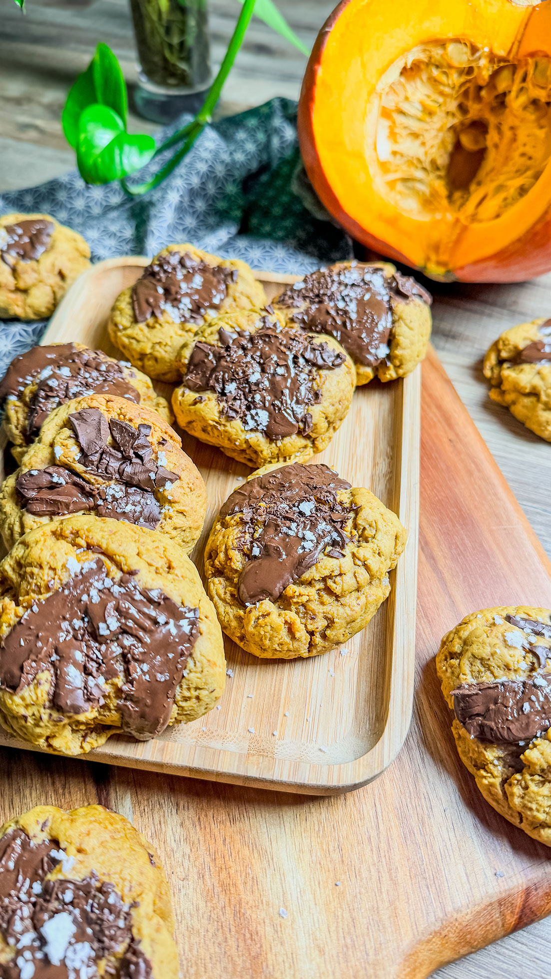 recette healthy- Cookie au potimarron et chocolat moelleux