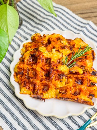 Gaufre carotte et pomme de terre au fromage