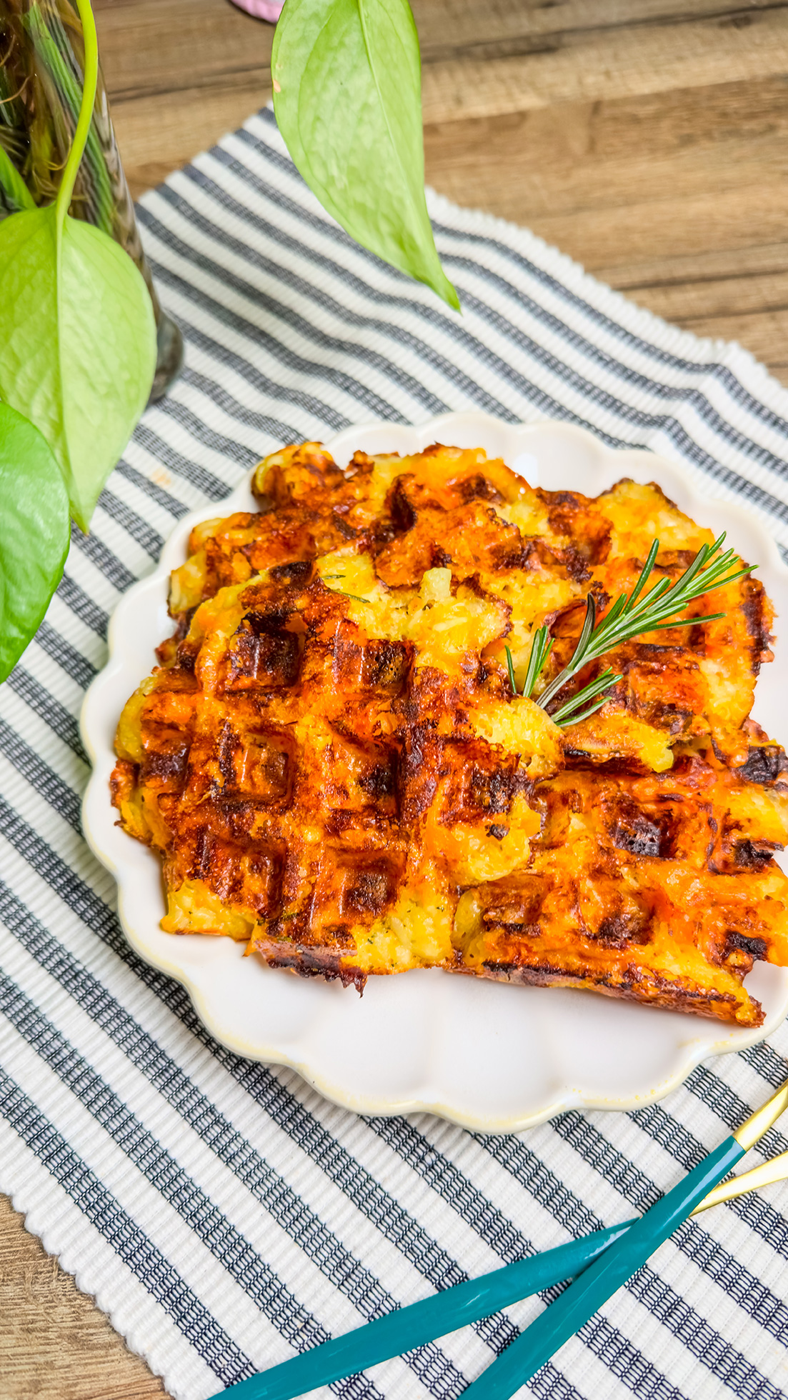 recette healthy - Gaufre carotte et pomme de terre au fromage