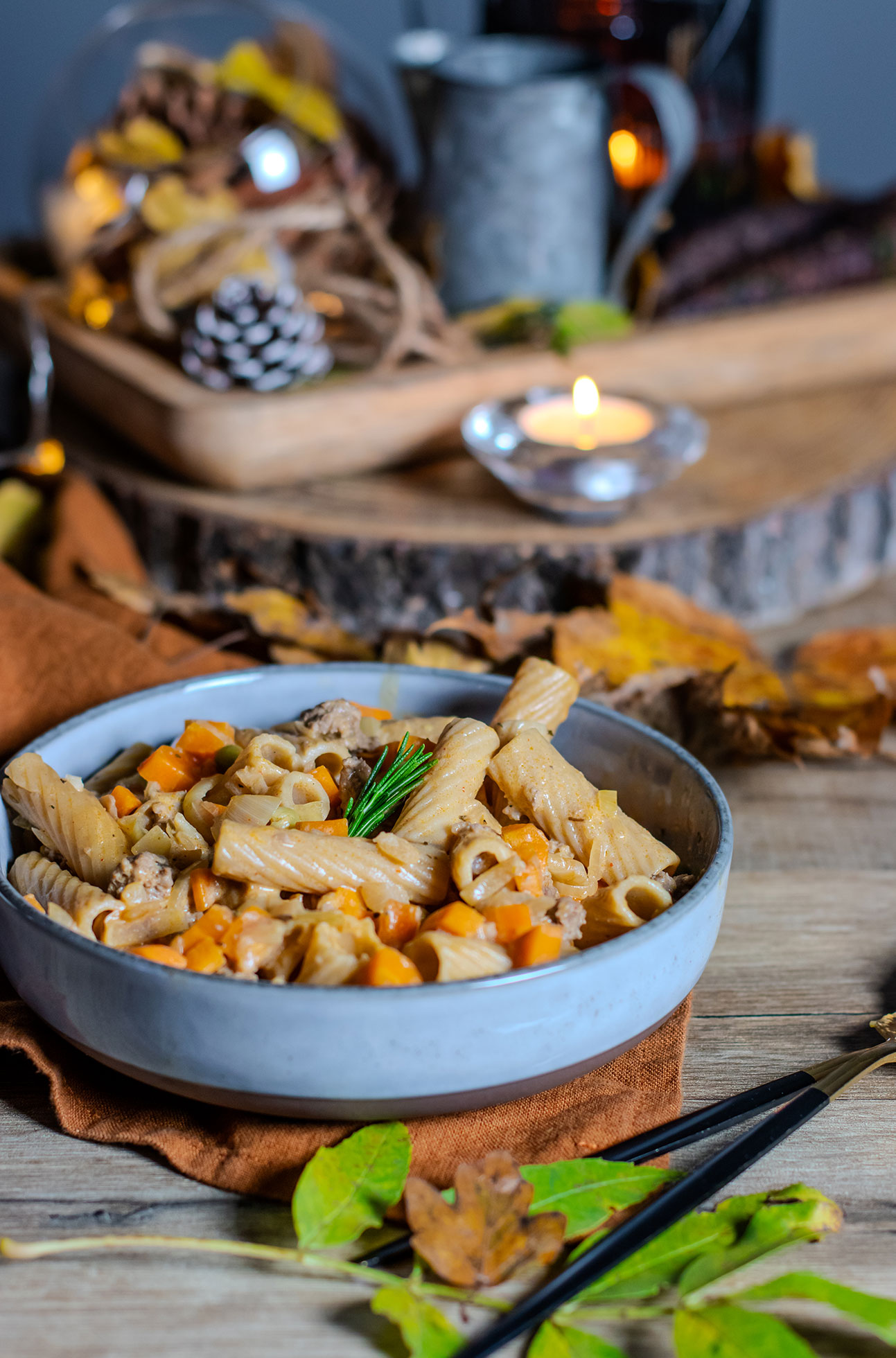 recette healthy - Pâtes au boeuf et carotte à la crème