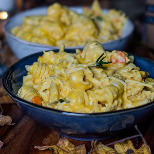 recette healthy -Pâte au poulet à la crème de potimarron