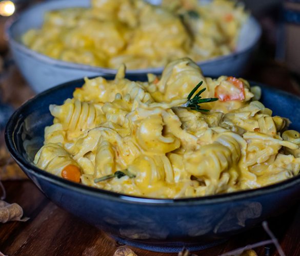 Pâte au poulet à la crème de potimarron