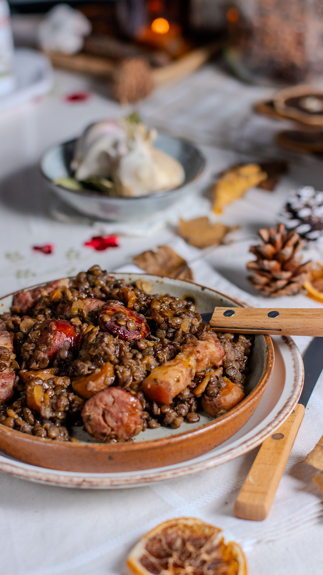 recette helathy - Petit salé aux lentilles aux diots de Savoie et poitrine fumée