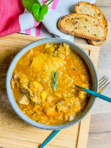 recette healthy - Soupe de lasagnes aux légumes et poulet